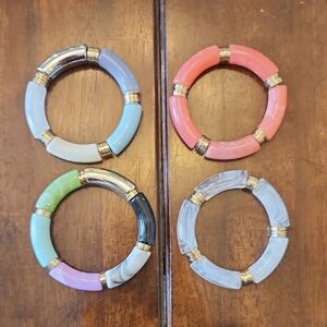 Elegant Multicolor Bangle Set Of 4